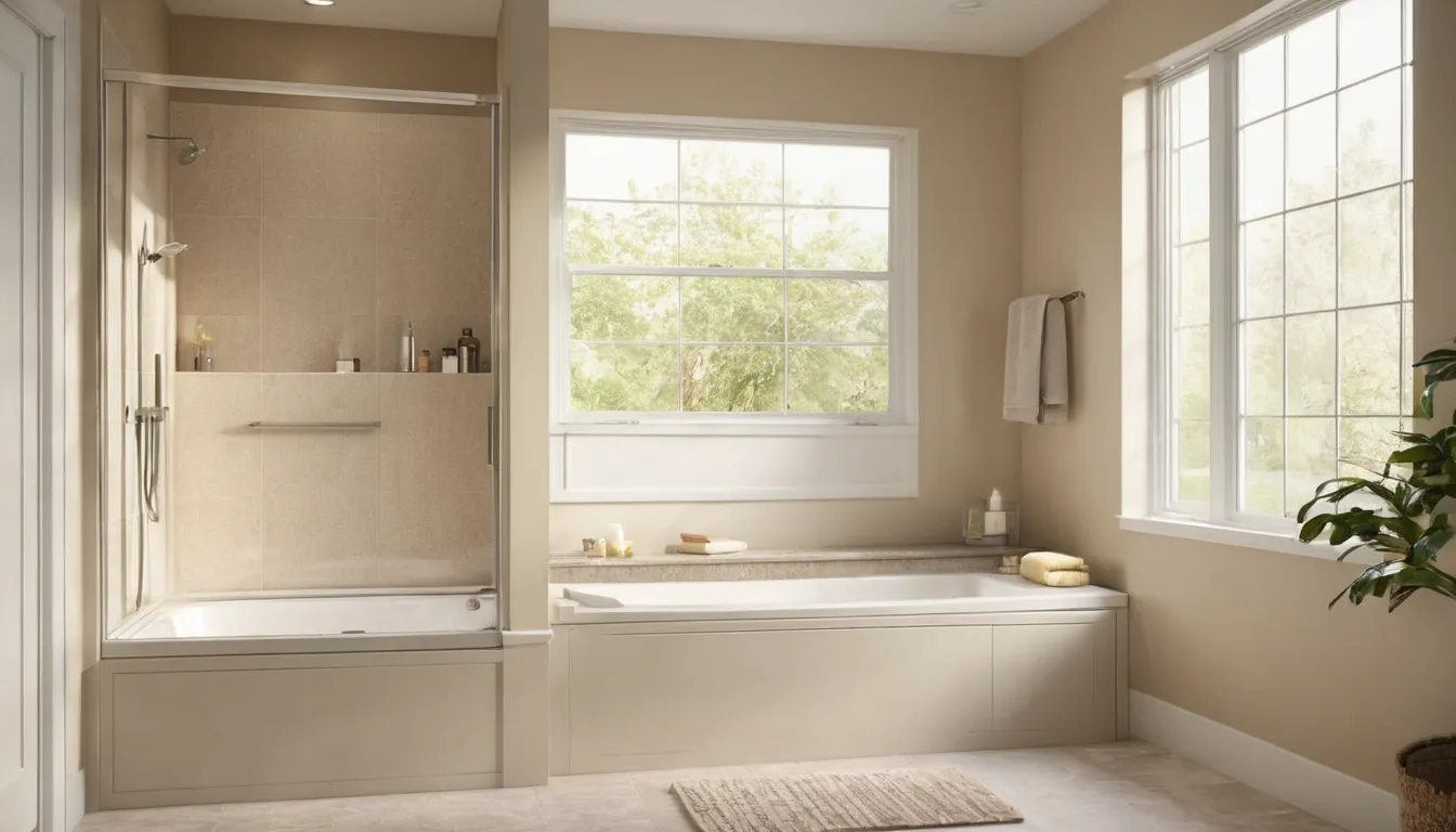 A bright, accessible bathroom with a walk-in tub in a Economy home